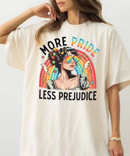 More Pride Less Prejudice Shirt, More Pride Less Prejudice T-Shirt, LGBTQ Shirt, Pride Month Shirt, Support Lgbt Shirt