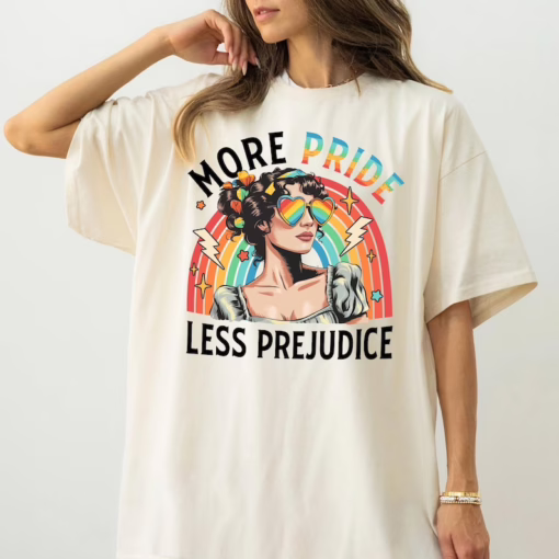 More Pride Less Prejudice Shirt, More Pride Less Prejudice T-Shirt, LGBTQ Shirt, Pride Month Shirt, Support Lgbt Shirt