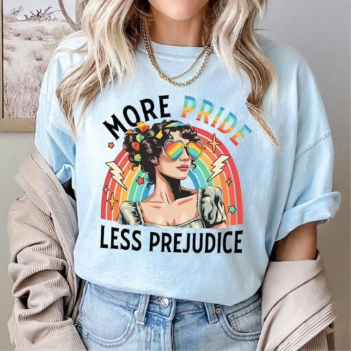 More Pride Less Prejudice Shirt, More Pride Less Prejudice T-Shirt, LGBTQ Shirt, Pride Month Shirt, Support Lgbt Shirt