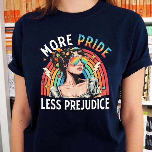 More Pride Less Prejudice Shirt, More Pride Less Prejudice T-Shirt, LGBTQ Shirt, Pride Month Shirt, Support Lgbt Shirt