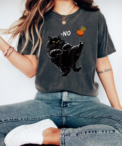 No Kings In America Black Cat Shirt, Fuck Ice T Shirt, Anti Trump Resist Sweatshirt