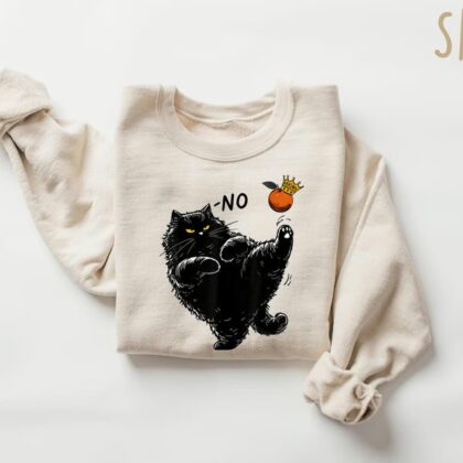 No Kings In America Black Cat Shirt, Fuck Ice T Shirt, Anti Trump Resist Sweatshirt
