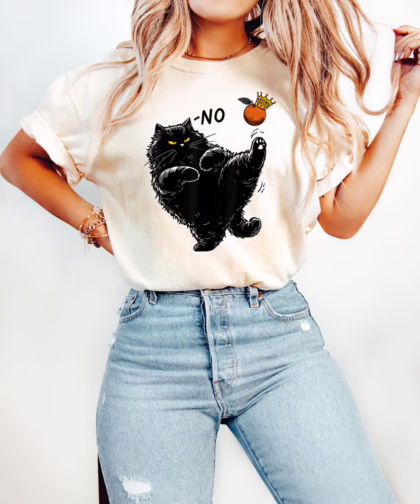No Kings In America Black Cat Shirt, Fuck Ice T Shirt, Anti Trump Resist Sweatshirt