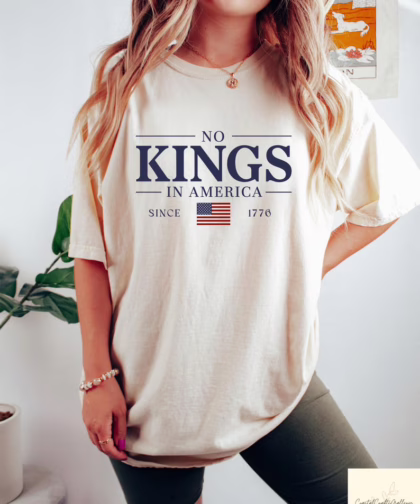 No Kings In America Since 1776 T Shirt, Anti Trump 4th Of July Shirt, No Kings T Shirt,Fuck Ice Shirt