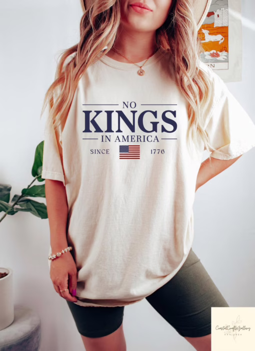 No Kings In America Since 1776 T Shirt, Anti Trump 4th Of July Shirt, No Kings T Shirt,Fuck Ice Shirt
