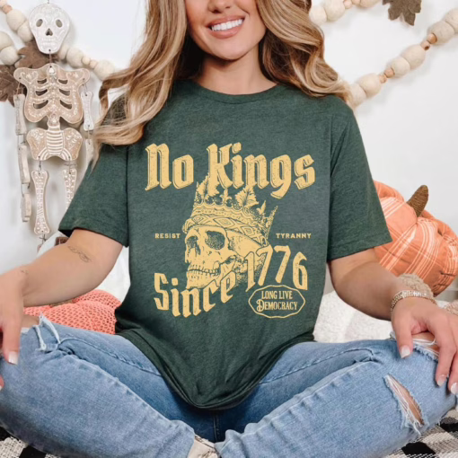No Kings Since 1776 4th Of July Shirt, Anti Trump Resist Sweatshirt, No Kings Shirt, Abolish Ice Shirt