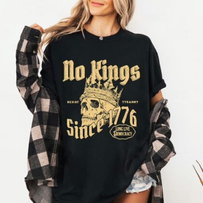 No Kings Since 1776 4th Of July Shirt, Anti Trump Resist Sweatshirt, No Kings Shirt, Abolish Ice Shirt