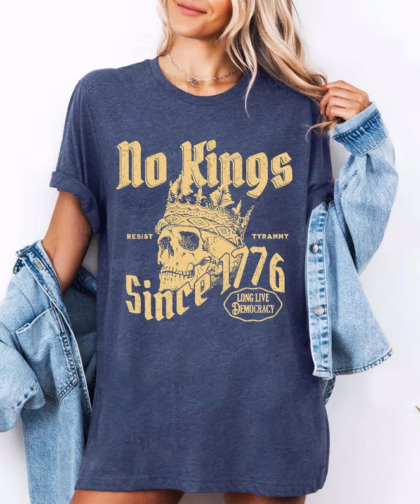 No Kings Since 1776 4th Of July Shirt, Anti Trump Resist Sweatshirt, No Kings Shirt, Abolish Ice Shirt