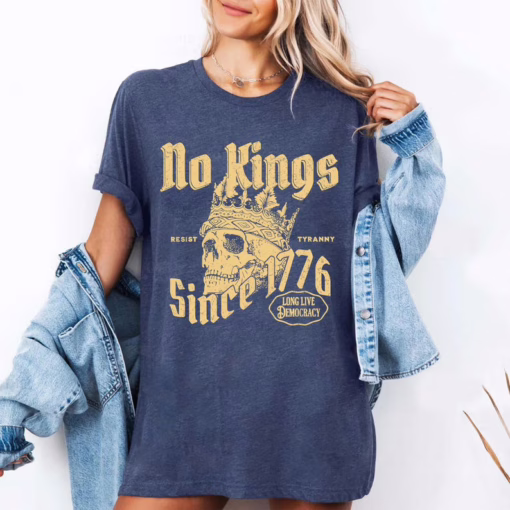 No Kings Since 1776 4th Of July Shirt, Anti Trump Resist Sweatshirt, No Kings Shirt, Abolish Ice Shirt