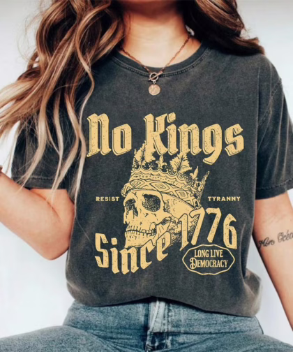 No Kings Since 1776 4th Of July Shirt, Anti Trump Resist Sweatshirt, No Kings Shirt, Abolish Ice Shirt