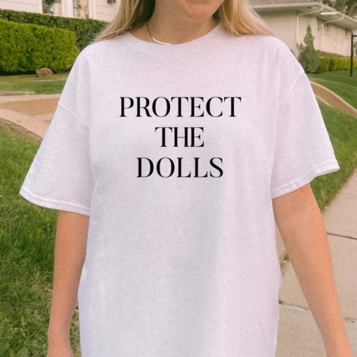 Protect The Dolls LGBTQ Baby Tee, Women's Fitted Tee or Unisex Shirt, 90s Baby Tee, Trans Pride, Gender Equality & Feminist Activist T-Shirt
