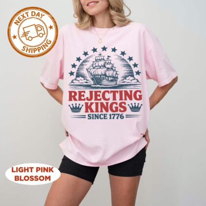 Rejecting Kings Since 1776 4th Of July T Shirt, Fuck Ice Shirt, No Kings Shirt, Resist Sweatshirt