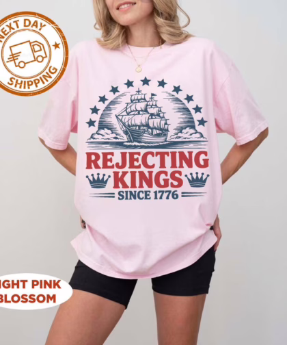 Rejecting Kings Since 1776 4th Of July T Shirt, Fuck Ice Shirt, No Kings Shirt, Resist Sweatshirt