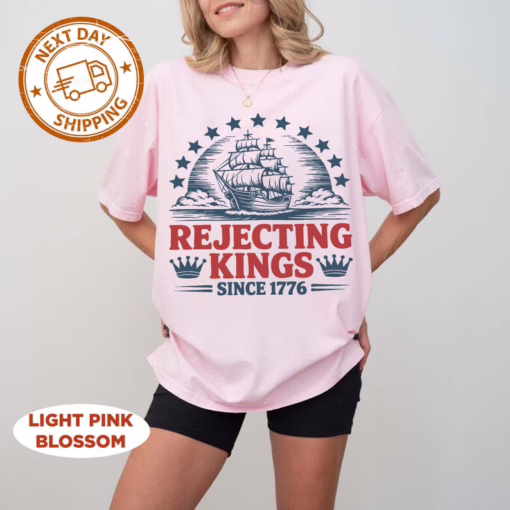 Rejecting Kings Since 1776 4th Of July T Shirt, Fuck Ice Shirt, No Kings Shirt, Resist Sweatshirt