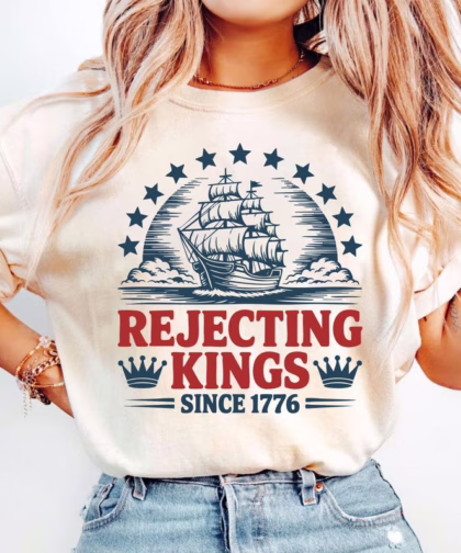 Rejecting Kings Since 1776 4th Of July T Shirt, Fuck Ice Shirt, No Kings Shirt, Resist Sweatshirt