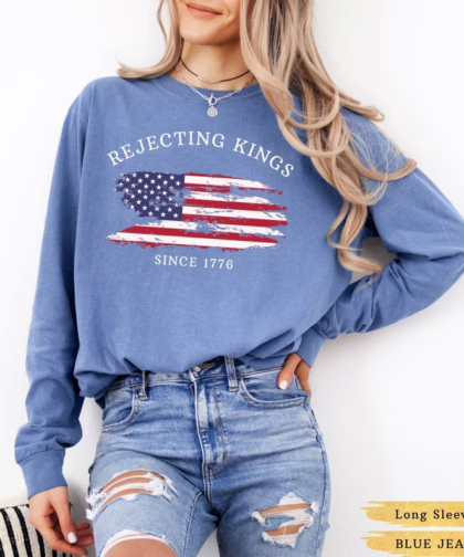 Rejecting Kings Since 1776 Protest Shirt, Anti Trump No Kings T Shirt, Resist T Shirt