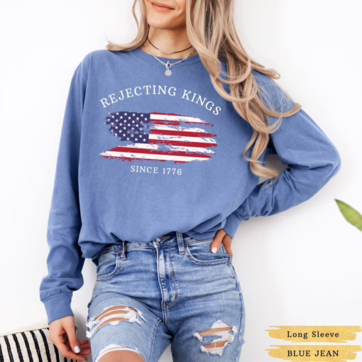 Rejecting Kings Since 1776 Protest Shirt, Anti Trump No Kings T Shirt, Resist T Shirt