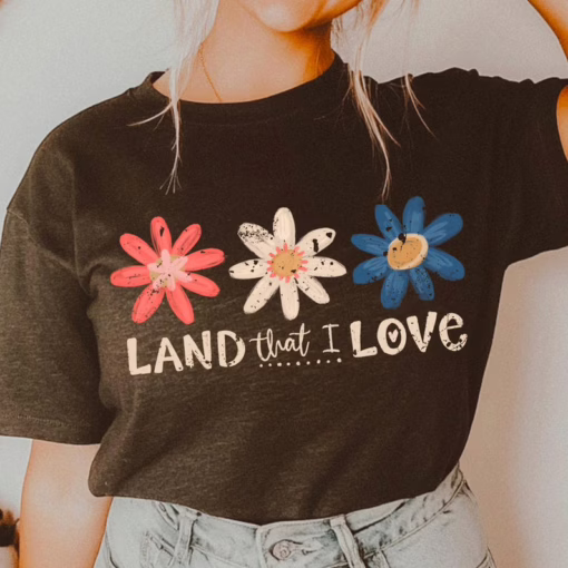 Retro 4th Of July Land That I Love T Shirt, Patriotic Independence Day Shirt, Gift For Family