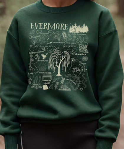 Taylor Swift Evermore Crewneck Sweatshirt, Swifties Shirt,Gifts For Swifties