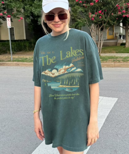 The Lakes Shirt | Swift Graphic Tee | Vintage Retro Folklore | Era Music Lyrics | Gift for Fan | Oversized Unisex Comfort Colors Tshirt