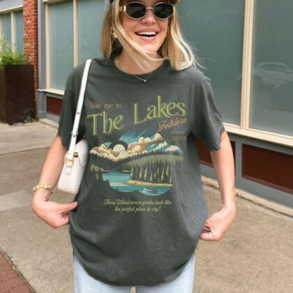 The Lakes Shirt | Swift Graphic Tee | Vintage Retro Folklore | Era Music Lyrics | Gift for Fan | Oversized Unisex Comfort Colors Tshirt