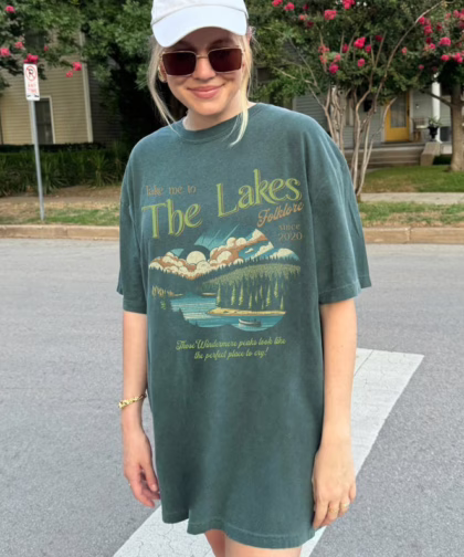 The Lakes Shirt | Swift Graphic Tee | Vintage Retro Folklore | Era Music Lyrics | Gift for Fan | Oversized Unisex Comfort Colors Tshirt