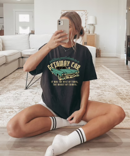 Vintage Getaway Car Reputation Taylor Swift Shirt, Swiftie Shirt, Taylor Swift Gifts For Friends