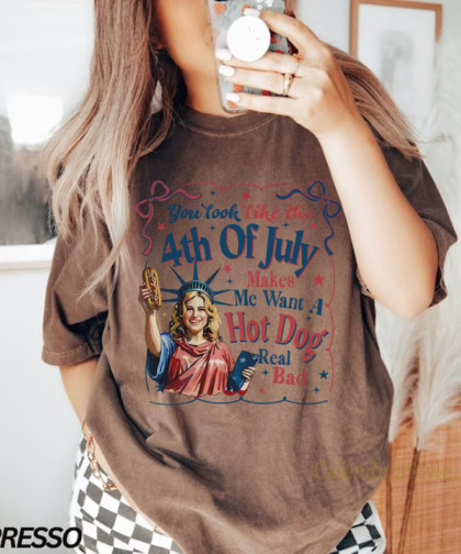 You Look Like the 4th of July Jennifer Coolidge Shirt, Patriotic Fourth of July Shirt, Independence Day Sweatshirt
