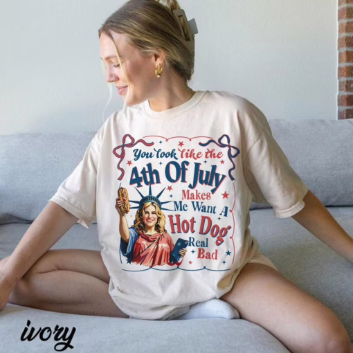 You Look Like the 4th of July Jennifer Coolidge Shirt, Patriotic Fourth of July Shirt, Independence Day Sweatshirt